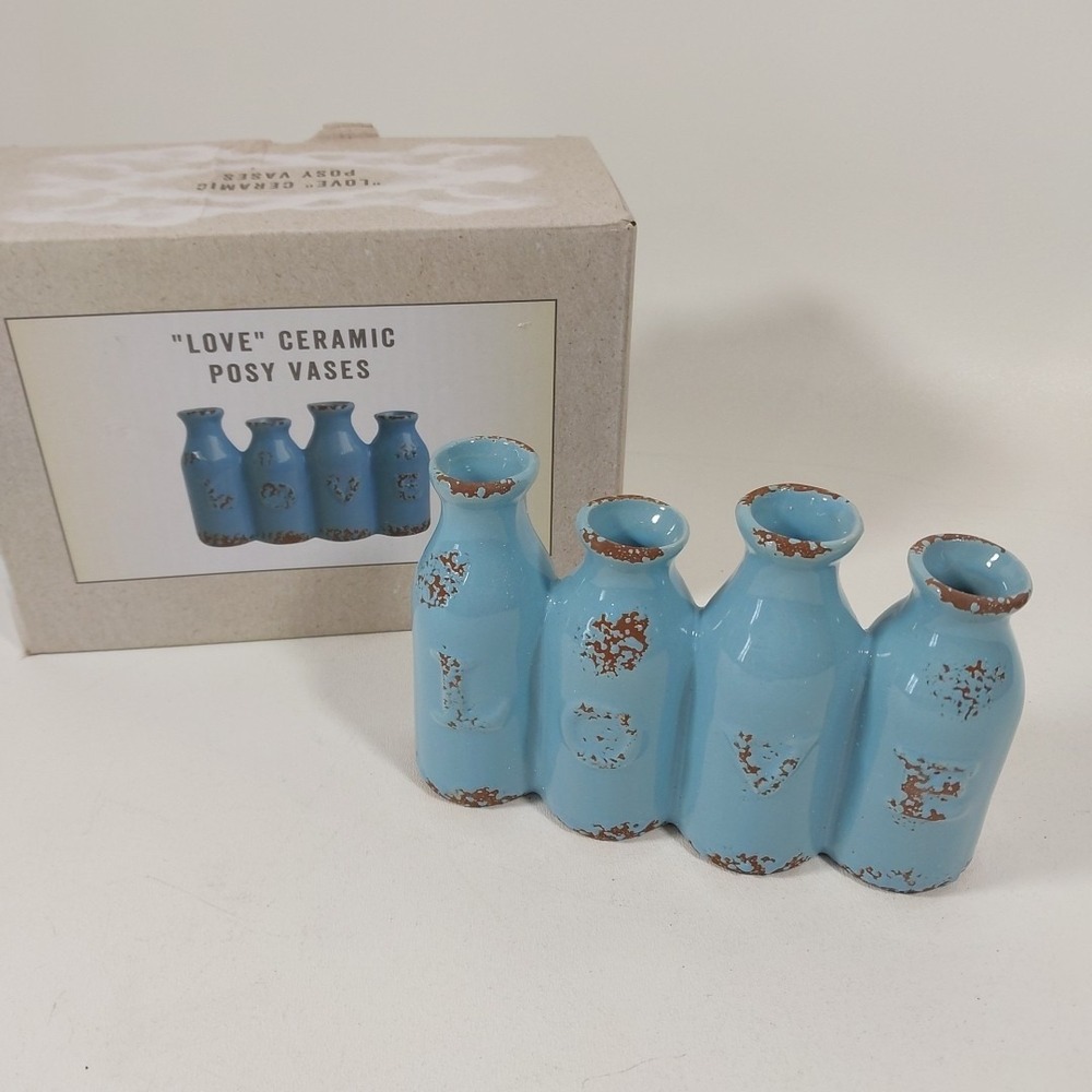 Cracker Barrel Ceramic Decorative Posey Vase‎